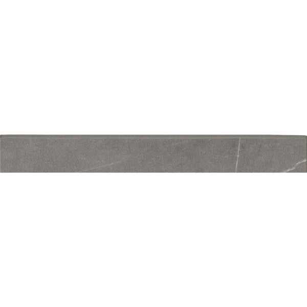 Bedrosians Nomade 3" x 24" Matte Porcelain Bullnose Trim in Argent | Item Code 100000185