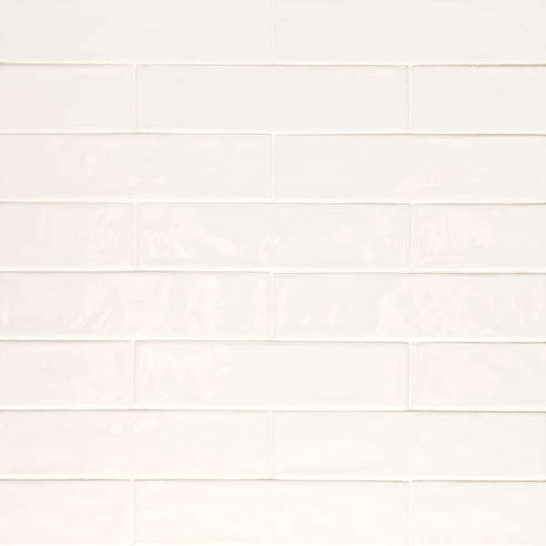 Bedrosians Clara 2.75" x 11" Glossy Porcelain Tile in Ivory | Item Code 100000804