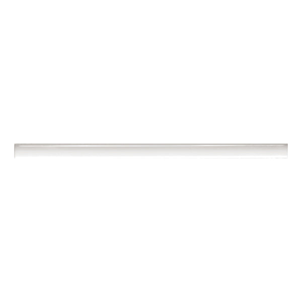 Bedrosians Clara .5" x 12" Glossy Ceramic Jolly Trim in White | Item Code 100000811