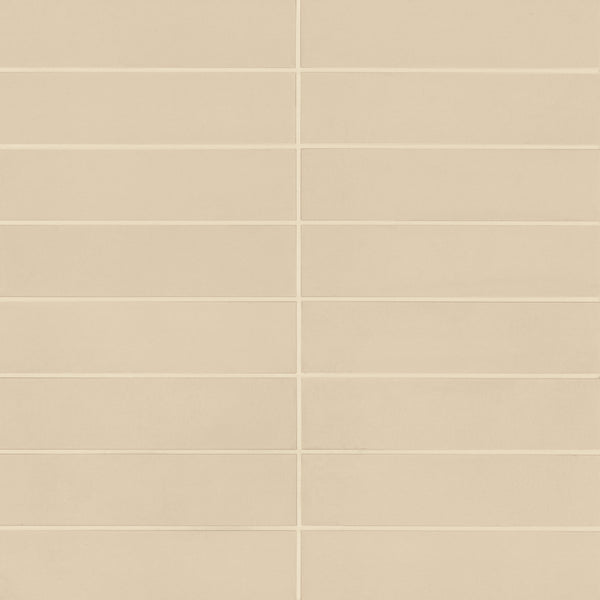 Bedrosians Sahara 3" x 12" Matte Porcelain Tile in Ecru | Item Code 100001020