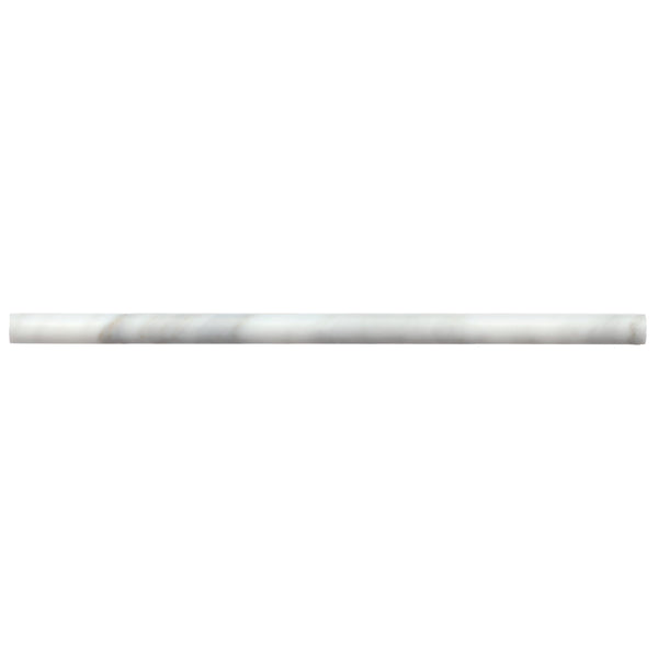Bedrosians Monet .5" x 12" Honed Marble Trim in Oriental White | Item Code 100001389