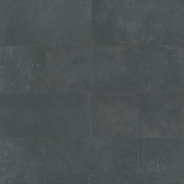 Bedrosians Wave 12" x 24" Honed Porcelain Tile in Coal | Item Code 100001516