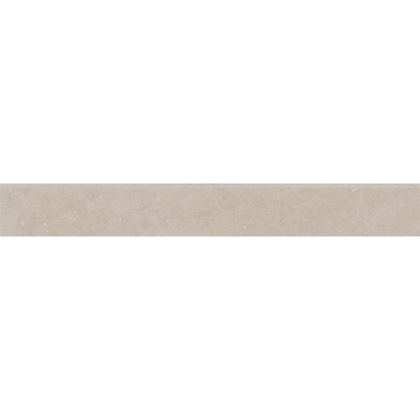 Bedrosians Thaddeus 3" x 24" Matte Porcelain Bullnose Trim in Creme | Item Code 100002866