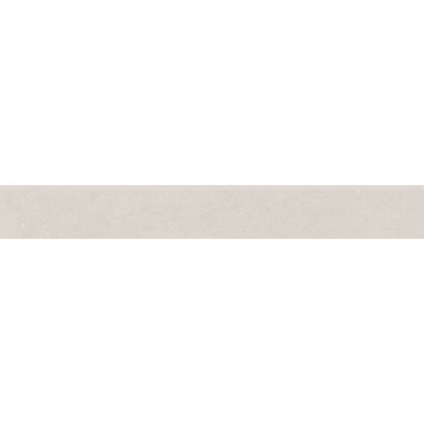 Bedrosians Thaddeus 3" x 24" Matte Porcelain Bullnose Trim in White | Item Code 100002869