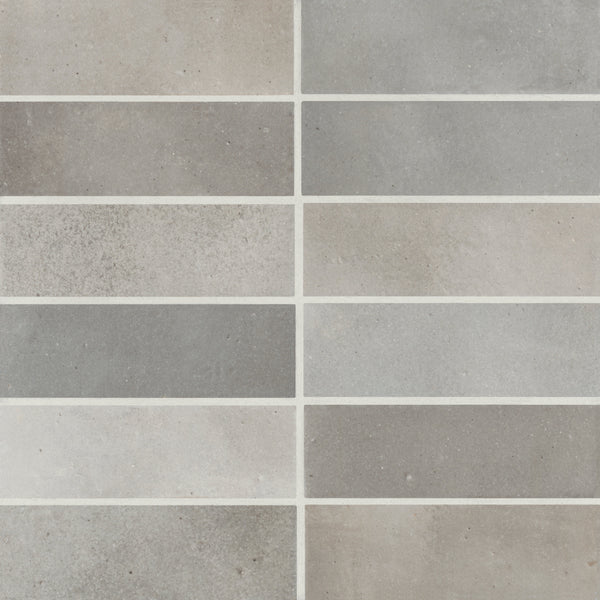 Bedrosians Celine 2" x 6" Matte Porcelain Floor & Wall Tile in Greige | Item Code 100003112