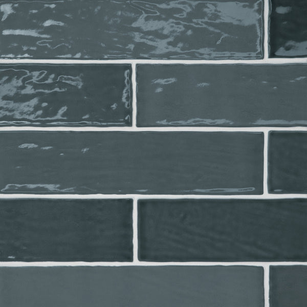 Bedrosians Marin 2.5" x 10" Ceramic Wall Tile in Midnight Tide | Item Code 100003172