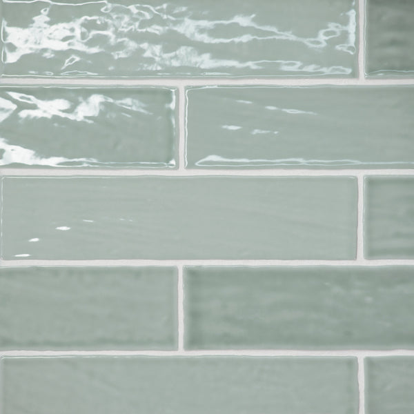 Bedrosians Marin 2.5" x 10" Ceramic Wall Tile in Aloe Green | Item Code 100003174