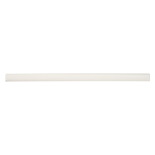 Bedrosians Marin 0.5" x 12" Jolly Miter Edge Ceramic Trim in Pearl White | Item Code 100003187