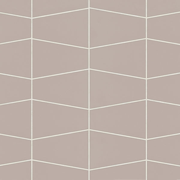 Bedrosians Marin Trapezoid Matte Porcelain Mosaic in Coastal Cliff | Item Code 100004045