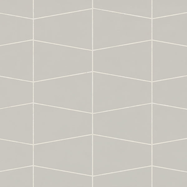 Bedrosians Marin Trapezoid Matte Porcelain Mosaic in Pebble Gray | Item Code 100004046