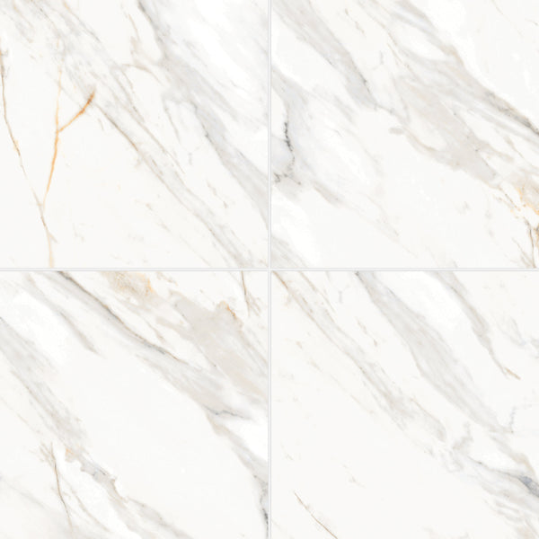 Bedrosians Shandar 24" x 24" Matte Porcelain Field Tile in Arezzo Bianco | Item Code 100005437
