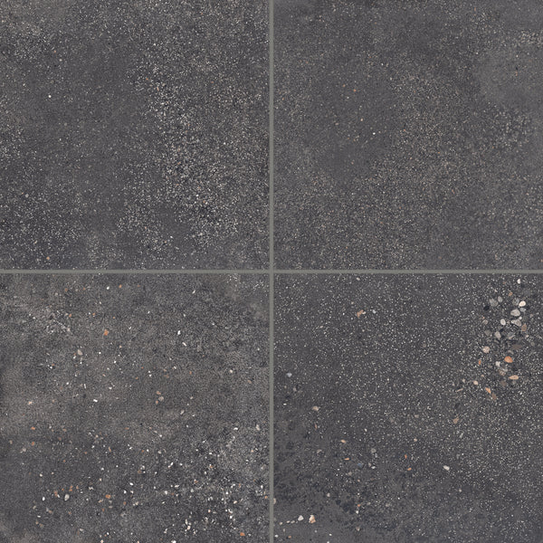 Bedrosians Area 51 24" x 24" Matte Porcelain Field Tile in Black | Item Code 100005491