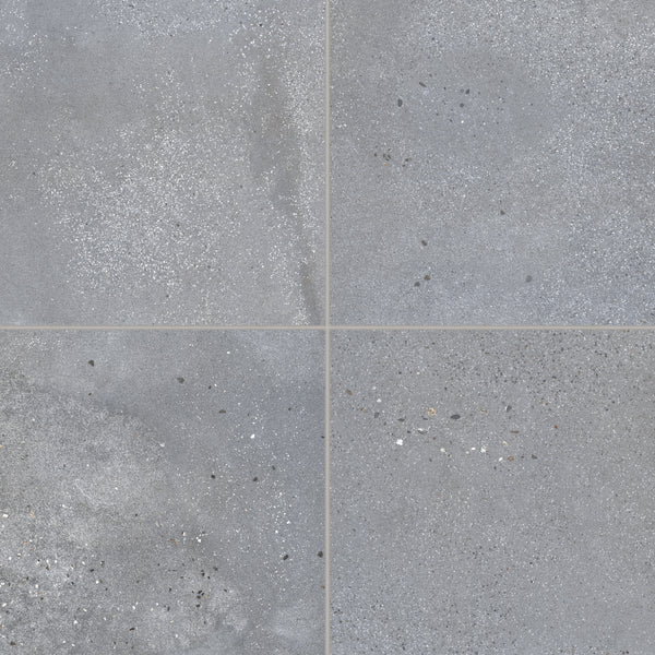 Bedrosians Area 51 24" x 24" Matte Porcelain Field Tile in Steel | Item Code 100005493