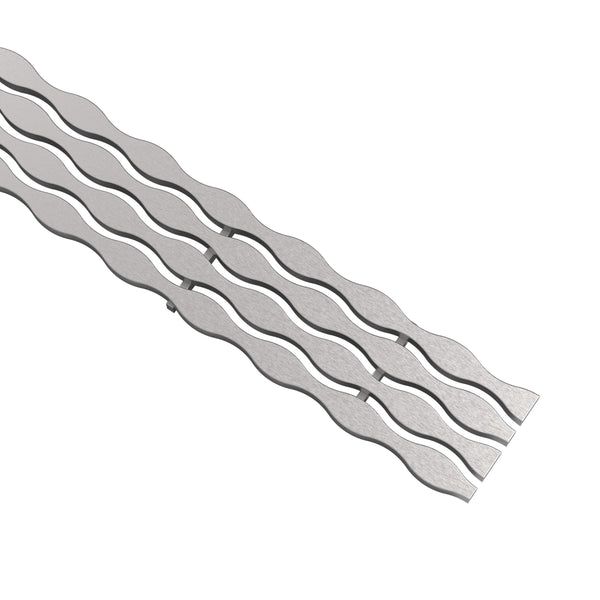Bedrosians Oatey Showerline Drain Cover - Steam 40" Brushed SS #STREAM40 | Item Code 100006548
