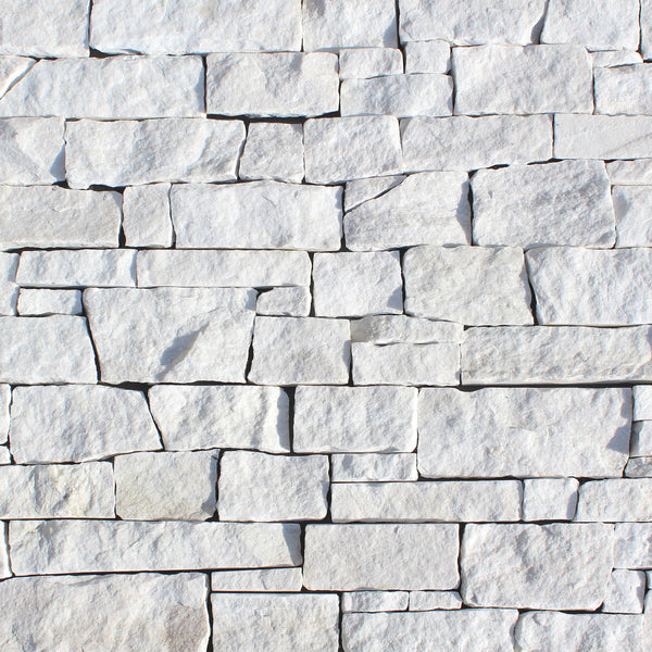 Bedrosians Jumbo Ledger 8" x 22" Marble Wired Mesh in Glacier White | Item Code 100006768