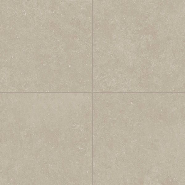 Bedrosians Bluerun 24" x 24" Matte Porcelain Field Tile in Historic Greige | Item Code 100008036