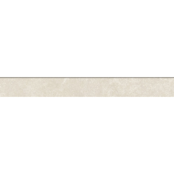 Bedrosians Bluerun 3" x 24" Matte Porcelain Bullnose in Antique White | Item Code 100008044