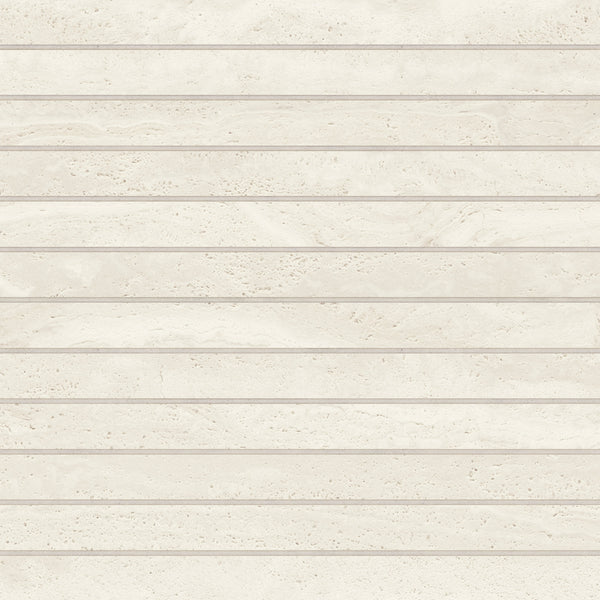 Bedrosians Tivoli 1" x 12" Natural Matte Porcelain Mosaic Tile in Alba | Item Code 100010049