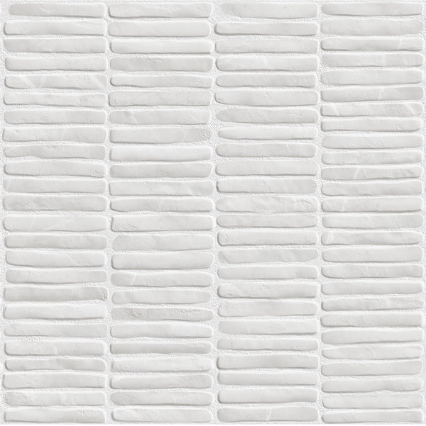 Bedrosians Node Snow 16x48 Ceramic Wall Tile Matte | Item Code 100010186