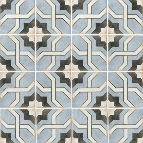 Bedrosians Casablanca 5" x 5" Porcelain Deco Matte Tile in Attia | Item Code 100010348