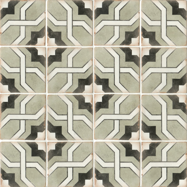 Bedrosians Casablanca 5" x 5" Porcelain Deco Matte Tile in Torres | Item Code 100010355