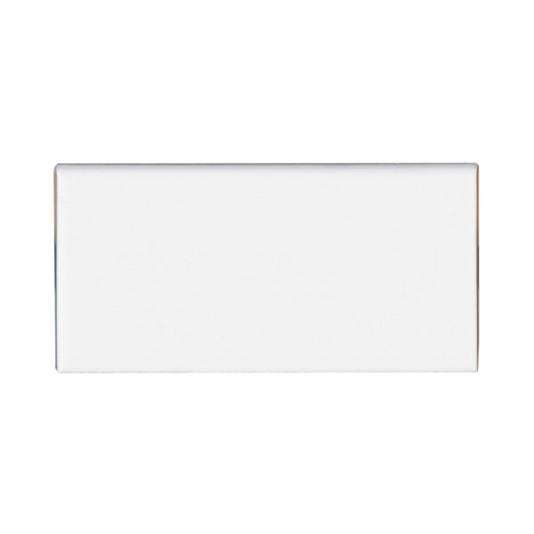 Bedrosians Traditions 3" x 6" - 6 Inch Side Glossy Ceramic Bullnose in Ice White | Item Code CERTRAICES4369B