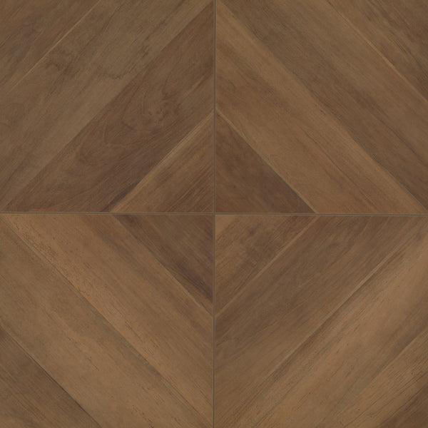 Bedrosians Antique 24" x 24" Wood Look Matte Porcelain Tile in Walnut | Item Code CRDANTWAL2424