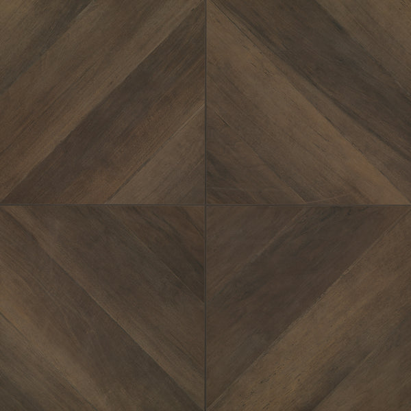 Bedrosians Antique 24" x 24" Wood Look Matte Porcelain Tile in Wenge | Item Code CRDANTWEN2424