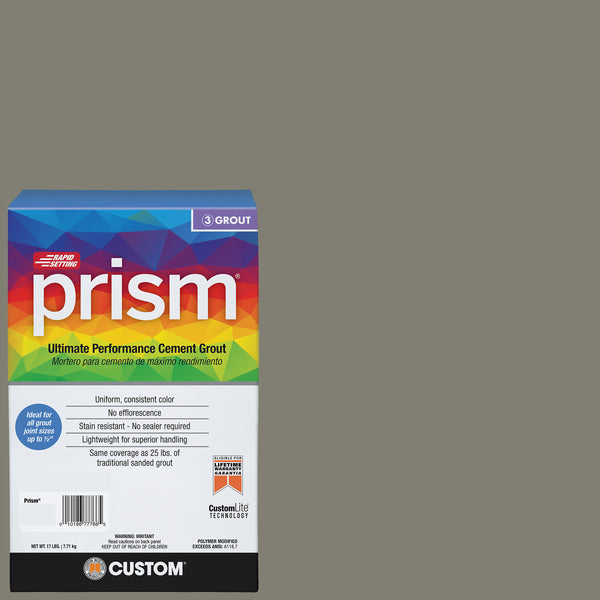 Bedrosians Custom Prism #009 Natural Gray 17lb. Sanded Grout | Item Code CUSPSM-009-17