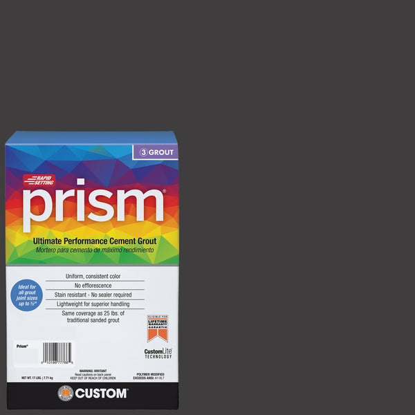 Bedrosians Custom Prism #060 Charcoal 17lb. Sanded Grout | Item Code CUSPSM-060-17