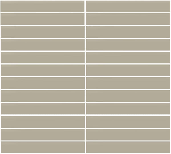 Daltile Color Wheel Mosaic Matte Architectural Gray, Straight Joint, 2X2, Matte | Daltile SKU 070922MS1P2