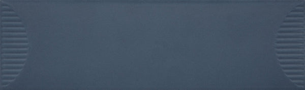 Daltile Stencil Indigo, Rectangle, 4X12, Half Moon, Matte | Daltile SKU SC38RCT412HFMMT