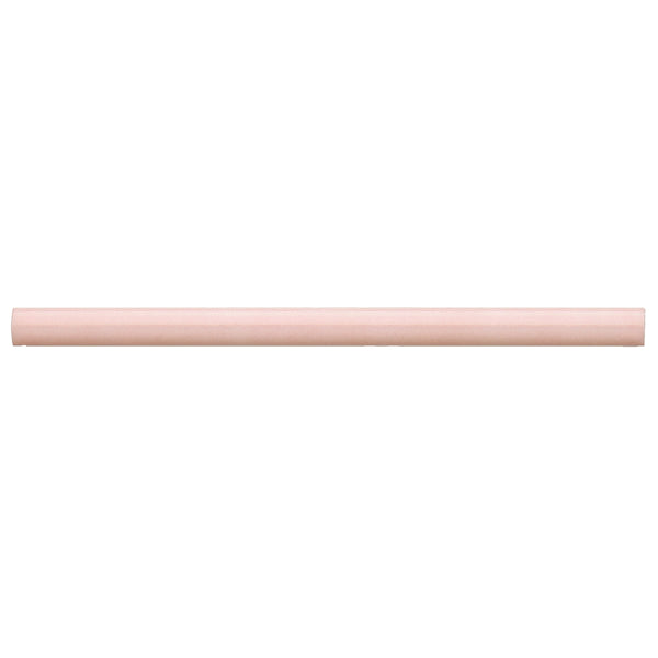 Bedrosians Cloé 0.5" x 8" Ceramic Jolly Miter Edge in Pink | Item Code DECCLOPINJOLG