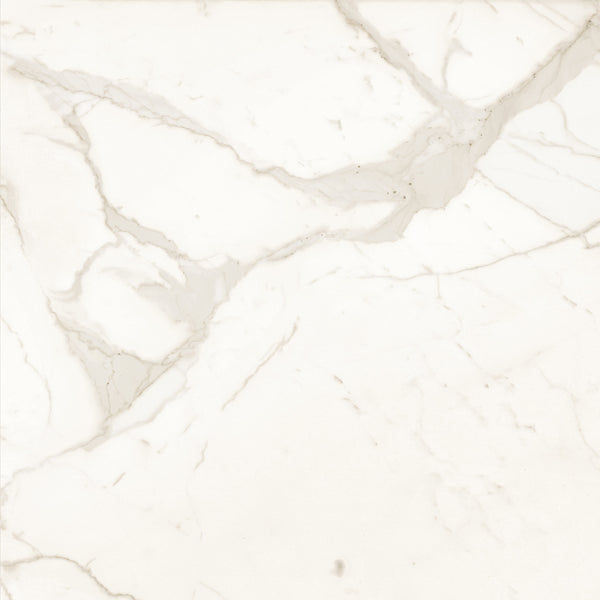 Bedrosians Magnifica The Thirties 30" x 30" - 8mm Honed Porcelain Tile in Calacatta Super White | Item Code DOLMAGCAL3030-8H