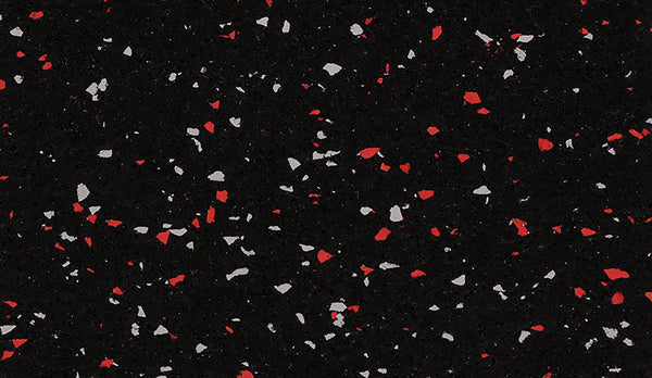 Ecore Interlocking Tile - L1, Basic Fit EL06 Rippin Red/Gray 8mm x 23in x 23in | SKU ILT1-000057