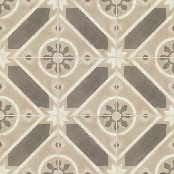 Bedrosians Enchante 8" x 8" Matte Porcelain Decorative Tile in Splendid | Item Code FIOENCSPL88DECO