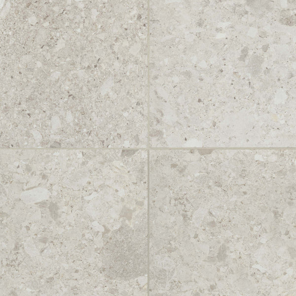 Bedrosians Frammenta 24" x 24" Floor & Wall Tile in White | Item Code FIOFRAWHI2424