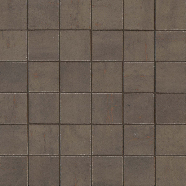 Bedrosians Rebel 2" x 2" Floor & Wall Mosaic in Bronze | Item Code FLAREBBRO22MO
