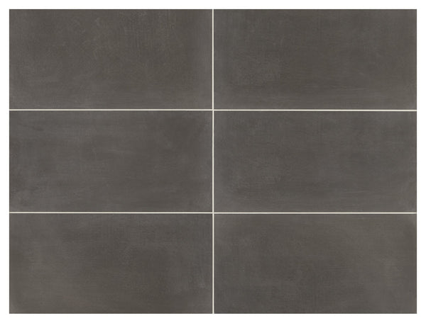 Daltile Moroccan Concrete Charcoal, Rectangle, 12X24, Stepwise, Matte | Daltile SKU MC57RCT1224XTMT