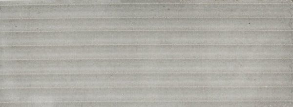 Marazzi Rice Grigio Structure, Rectangle, Raked, 3X8, Glossy | SKU RC43RCT38RAKGL