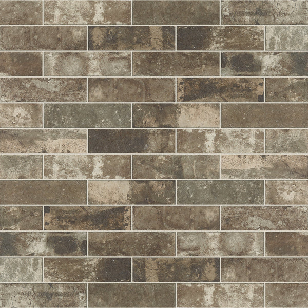 Marazzi Urban District BRX Eastside BRX, Rectangle, Linear, Distressed, 2X8, Matte | SKU UD06RCT28MT