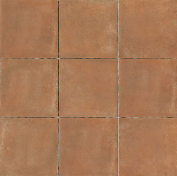 Bedrosians Cotto Nature 14" x 14" Matte Floor & Wall Tile in Siena | Item Code NATCOTSIE1414M