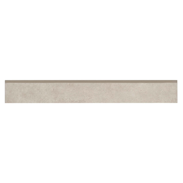 Bedrosians Materika 3" x 24" Matte Porcelain Bullnose Trim in Sand | Item Code NORMATSAN3X24BN