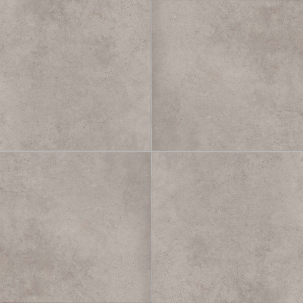Bedrosians Materika 32" x 32" Matte Porcelain Floor and Wall Tile in Silver | Item Code NORMATSIL3232