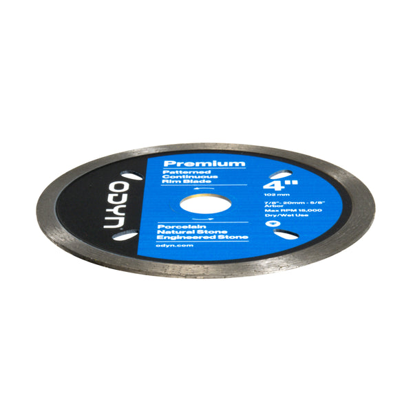 Bedrosians Odyn 4 in. Premium Pattern Continuous Rim Blade | Item Code ODYBLADECRP4SU