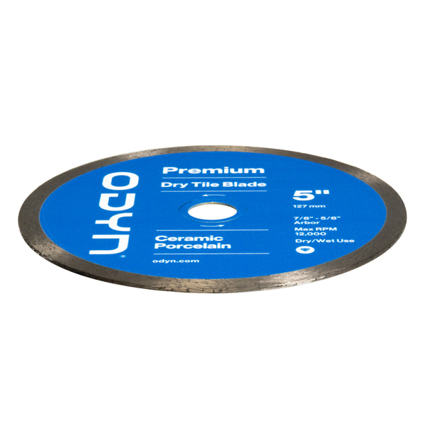 Bedrosians Odyn 5 in. Premium Dry Tile Blade | Item Code ODYBLADEDRCRY5P