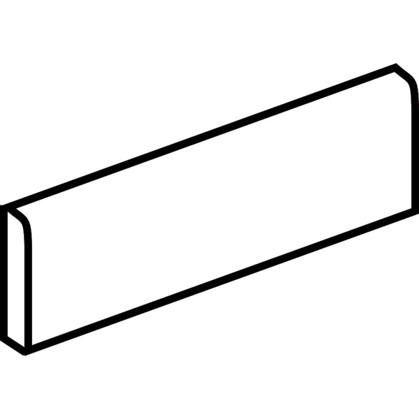 Marble Obsession Grigio, Bullnose, 3X24, Polished: official Marazzi trim profile drawing (shape P43F9)