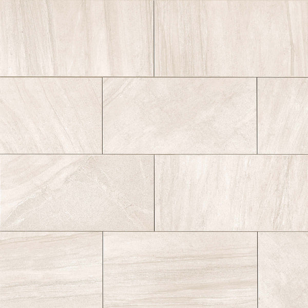 Bedrosians Purestone 12" x 24" Matte Natural Porcelain Tile in Beige | Item Code PIEPURBE1224