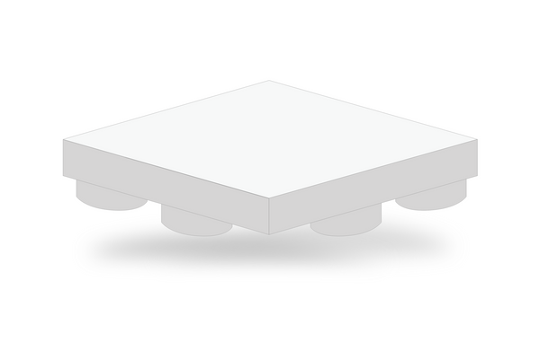 Ecore Tile - Ultra - L1, PlayGuard PG50 Midnight (8080 top), 2-1/2in x 24in x 24in | SKU PGT1-000070