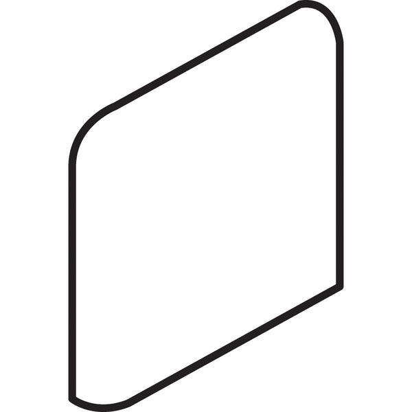 Daltile Keystones Pepper White, SC886, Bullnose Corner, Matte | Daltile SKU D037SC8861P